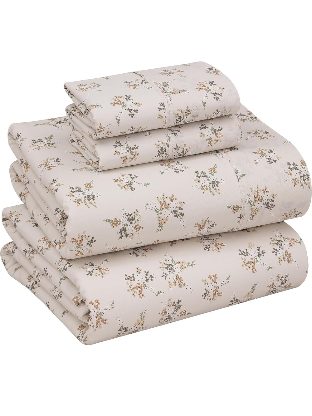 Floral Print Cotton Sheet Set